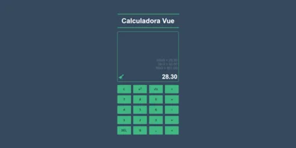 Interfaz calculadora VUE