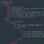 Fragmento de código de html