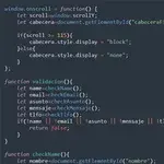 Fragmento de código de javascript